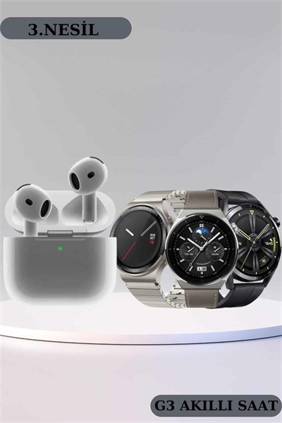 Akıllı Saat ve Kulaklık Seti Bildirim Görme Arama Cevaplama ANC Özelliği