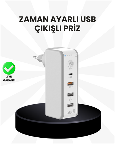 Akıllı Zaman Ayarlı Şarj Cihazı Güvenli ve Enerji Tasarruflu
