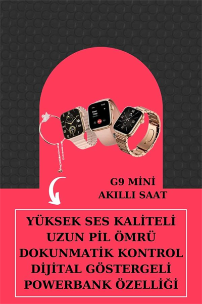 Aksesuar Hediyeli Akıllı Saat ve Dijital Göstergeli Powerbankli Bluetooth Kulaklık