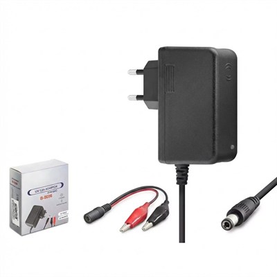 Akü Şarj Cihazı 6V 1.2A 7.2W Krokodil Uç Akü Şarj Adaptörü