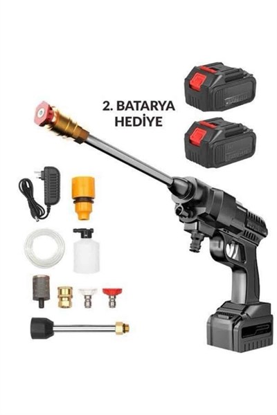 Akülü Oto Araç Yıkama Yüksek Basınçlı Araba Yıkama Makinesi Şarjlı