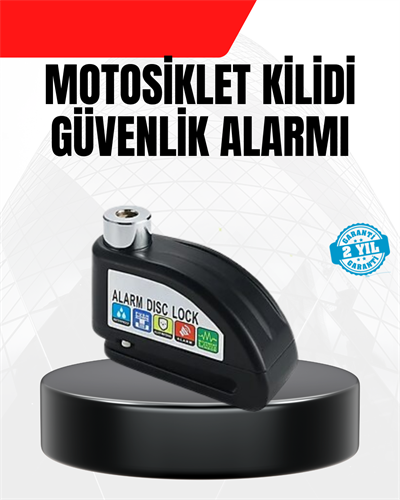Alarm Disk Fren Kilidi Paslanmaz Çelik Motosiklet Scooter Bisiklet