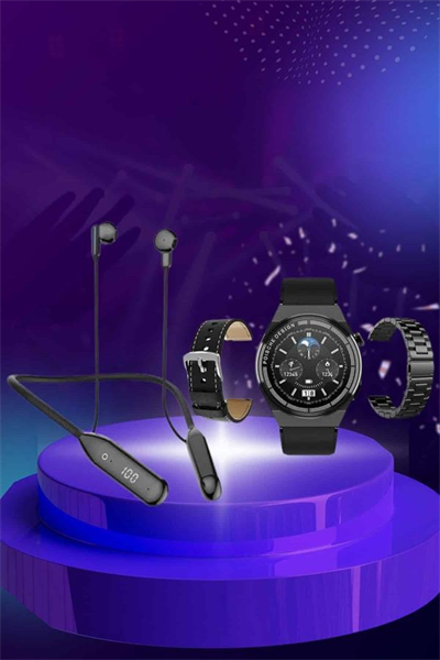 Alarm ve Titreşim Özellikli Akıllı Saat ve Mikrofonlu Kablolu Bluetooth Kulaklık 60 Saat