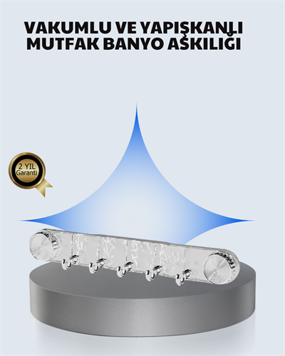 Aletsiz Montaj Vakumlu Yapışkanlı Askı Aparatı