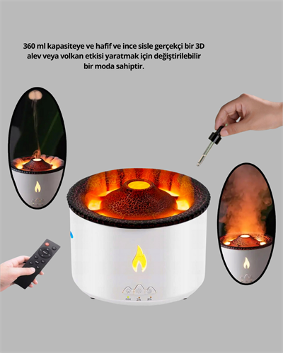 Alevli Aromaterapi Difüzörü