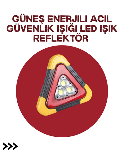 Alüminyum Gövdeli LED Üçgen Reflektörlü Acil Işık