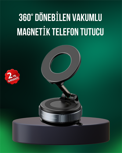 Alüminyum Gövdeli Manyetik Araç İçi Telefon Tutucu