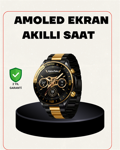Amoled Akıllı Saat Manyetik Şarj GPS Destekli Spor ve Günlük Kullanım
