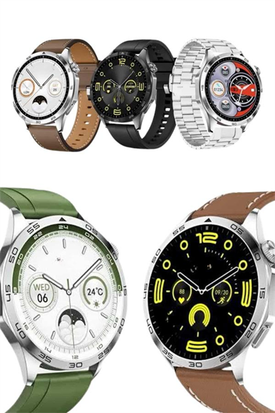 Amoled Ekran 3 Kordonlu Akıllı Saat 5.0 Bluetooth Bağlantılı Android ve İOS Uyumlu