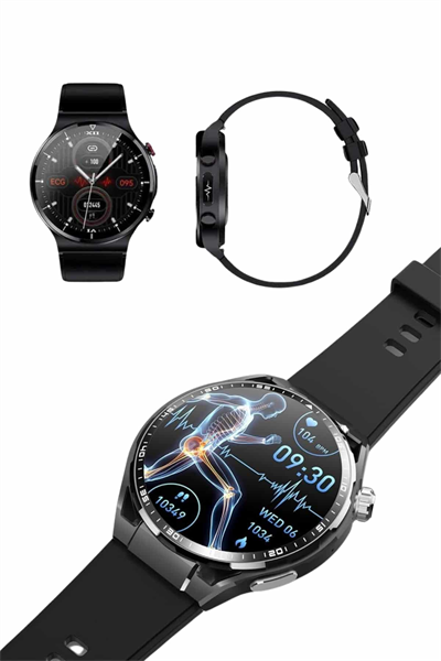 Amoled Ekran Akıllı Saat Üç Kordonlu İOS Android Uyumlu