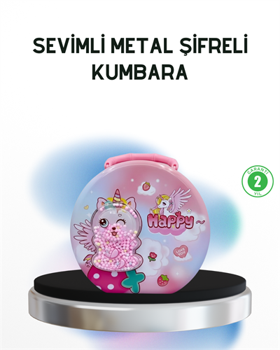 Anahtarlı Çocuk Para Kasası Eğitici ve Dekoratif Tasarım