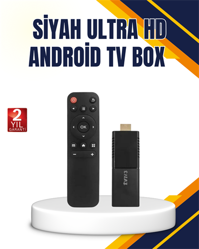 Android TV Stick 4K Ultra HD Görüntü Destekli