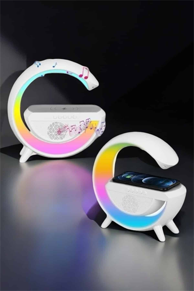 Android Uyumlu Akıllı Bluetooth Hoparlör Kablosuz Şarj Cihazı Standı