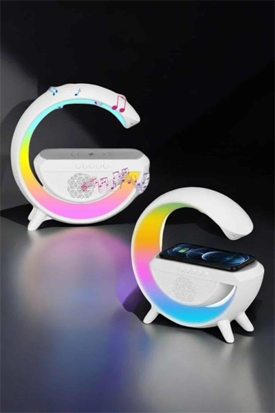 Android Uyumlu Akıllı Bluetooth Hoparlör Kablosuz Şarj Cihazı Standı