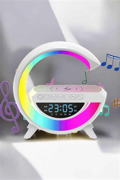 Android Uyumlu Akıllı Bluetooth Hoparlör Kablosuz Şarj Cihazı Standı