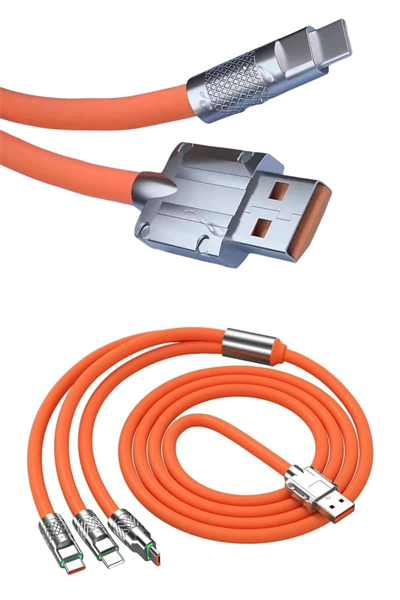 Android ve İOS Uyumlu 180 Derece Type-c Şarj Kablosu