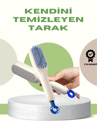 Anti-Statik Saç Tarağı – Kolay Temizlenebilir, Silikon Masaj Uçlu, Kompakt Boyut