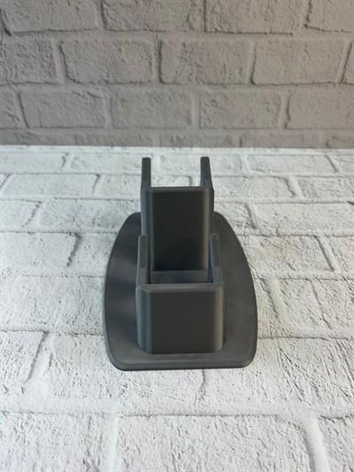 Antrasit İkili Gamepad Tutucu 7x18 cm Masa ve Raf Düzeni