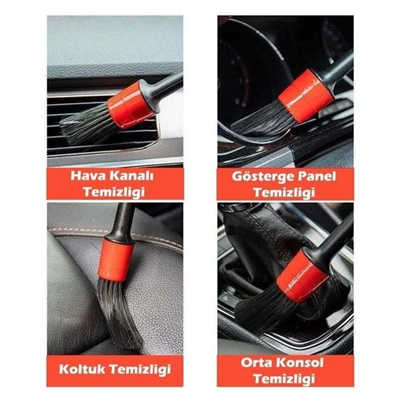 Araba Detaylı Temizlik Fırça Seti