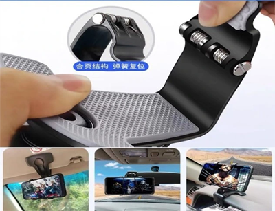 Araba Gösterge Üstüne Takılan 360 Oynar Başlıklı Telefon Tutucu