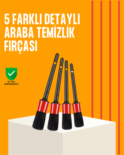 Araba Temizliği İçin 5 Parça Fırça Takımı