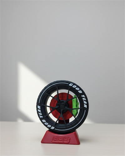 Araba Tutkunlarına Özel Jant Tasarımlı Ofis Masa Dekoru