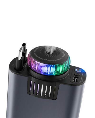 Araç Çakmak Girişli Şarj Cihazı Nemlendirici ve Aromaterapi Özellikli