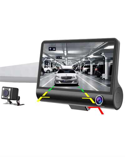 Araç DVR Kamera Çift Lensli 4 İnç Ekranlı G Sensörlü