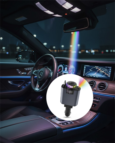Araç İçi Çok Fonksiyonlu Şarj Cihazı Hava Nemlendirici Aroma ve Yıldız Işık