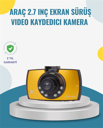 Araç İçi HD DVR Kamera G Sensor ve Hareket Algılama Özellikli