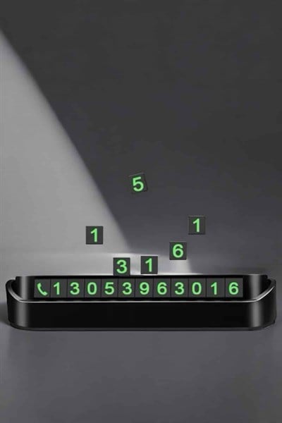 Araç İçi Numaratör Numaralık Torpido Üstü Açılır Kapanır Telefon Numarası Bırakma