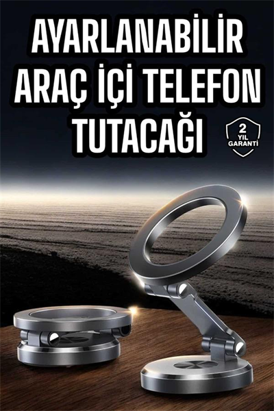 Araç İçi Telefon Tutacağı Manyetik Tasarım Ayarlanabilir