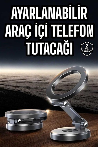 Araç İçi Telefon Tutacağı Manyetik Tasarım Ayarlanabilir
