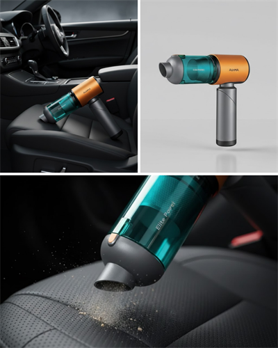 Araç İçin El Tipi Süpürge Güçlü Motor ve Uzun Pil Ömrü