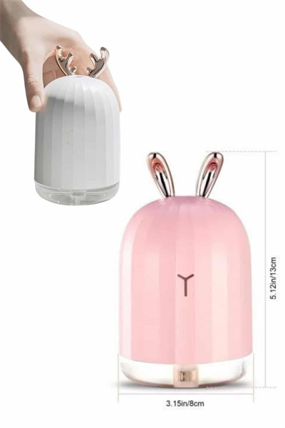 Aromaterapi Hava Nemlendirici Dekoratif USB Şarjlı Tavşan Nemlendirici