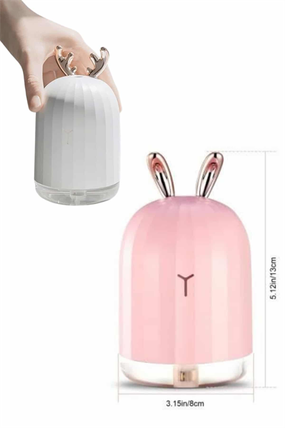 Aromaterapi Hava Nemlendirici Dekoratif USB Şarjlı Tavşan Nemlendirici