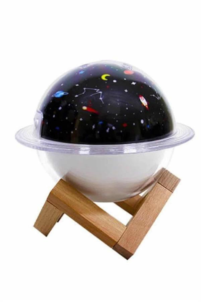 Aromaterapi Hava Nemlendirici Gece Lambası Uzay Model Satürn Oda Kokusu