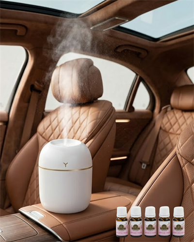 Aromaterapi Özellikli Mini Hava Nemlendirici 5 Esans Hediyeli LED Işıklı Difüzör