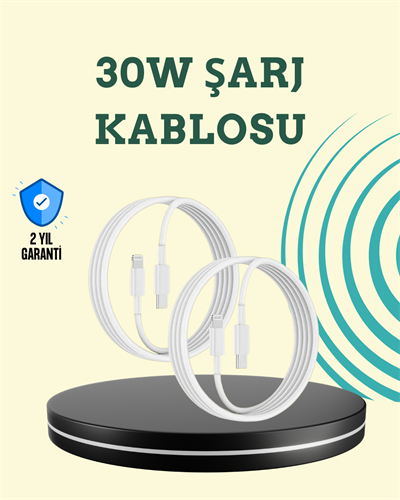 Aşırı Şarj ve Pil Koruması ile Akıllı Çipli Lightning Kablo 1.2m