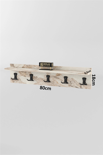 Askılık Duvar Elbise Askılığı Portmanto 80 Cm Efes Düz