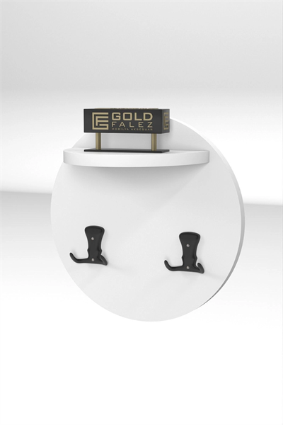 Askılık Duvar Elbise Askılığı Portmanto Üstü Beyaz