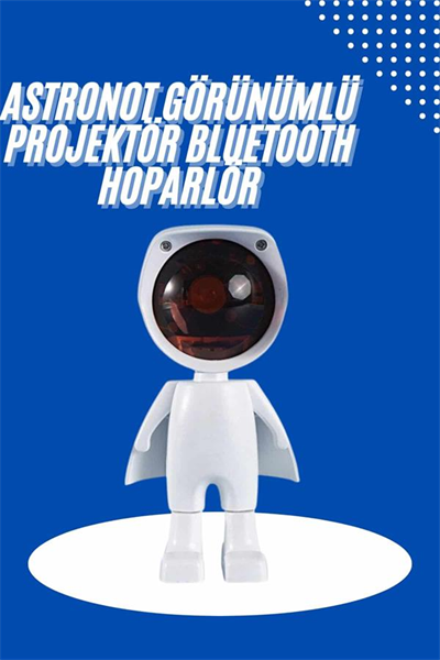 Astronot Işık Projektörü Gökkuşağı Projeksiyon Gece Lambası Hediyelik
