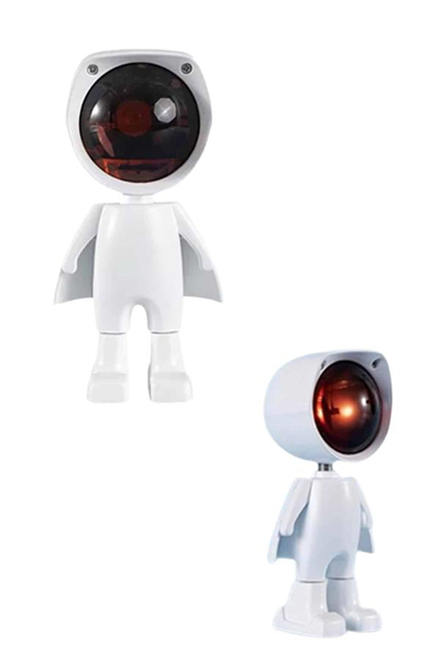 Astronot Işık Projektörü Gökkuşağı Projeksiyon Gece Lambası Hediyelik