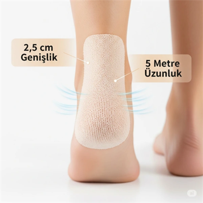 Ayakkabı Vurma Önleyici Rulo Bant 2.5 cm X 5 m