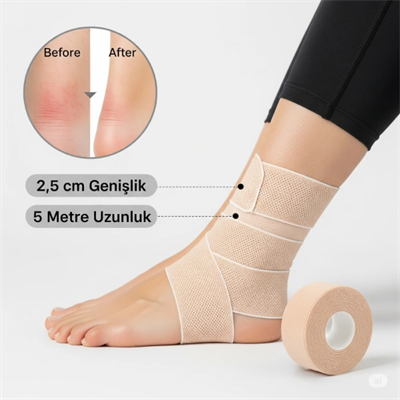 Ayakkabı Vurma Önleyici Rulo Bant 2.5 cm X 5 m