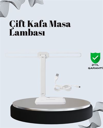 Ayarlanabilir Açıya Sahip Masa Lambası | Kademeli Işık Seviyesi, Modern ve Kompakt Tasarım