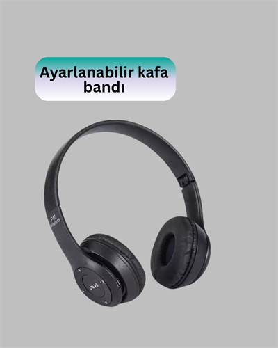 Ayarlanabilir Baş Bandı ve Yumuşak Kulak Yastıklı Bluetooth Kulaklık