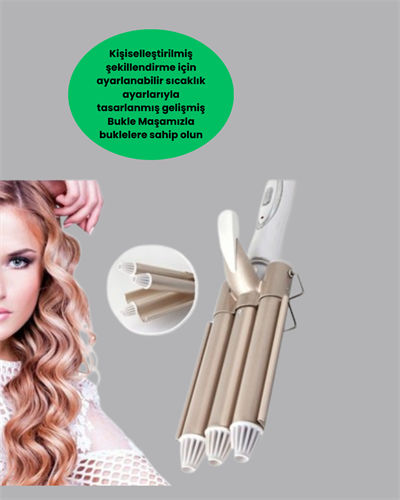 Ayarlanabilir Isılı Bukle Saç Maşası