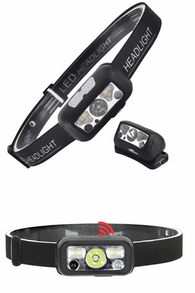 Ayarlanabilir Kafa Lambası Type-C Şarjlı Kompakt Kamp Lambası