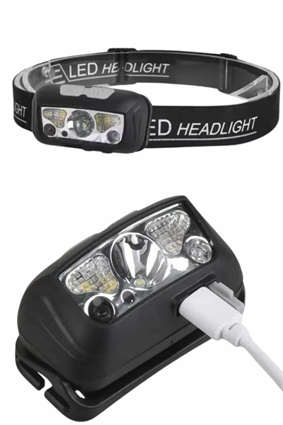 Ayarlanabilir Kafa Lambası Type-C Şarjlı Kompakt Kamp Lambası